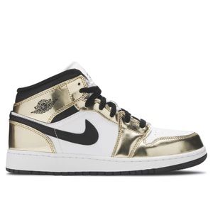 Pre-Owned Authentic Air Jordan 1 Mid GS ‘Metallic Gold’